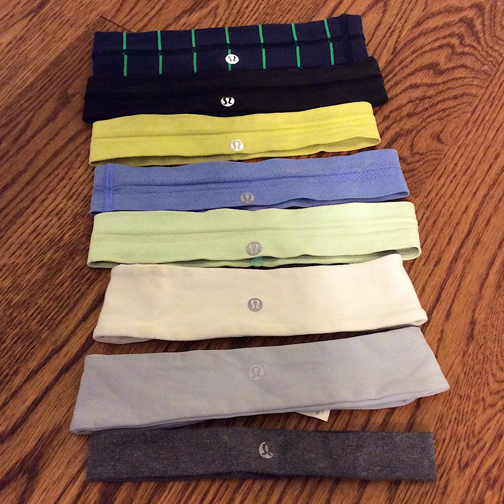 7 Lululemon Headbands (1 sold separately)